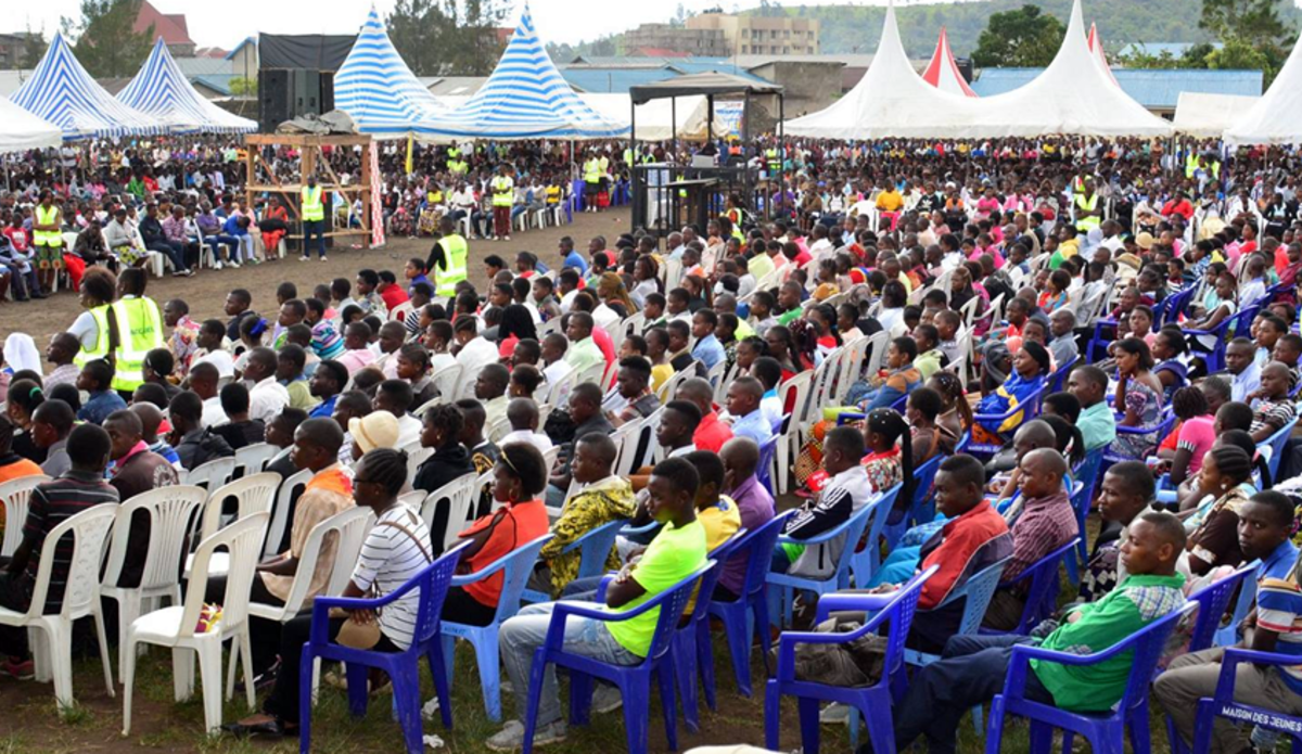 Youths gathering in Goma, eastern DRC, on the occasion of the 10th ICGLR Regional Multifunction Youth Forum (Ph. MONUSCO)